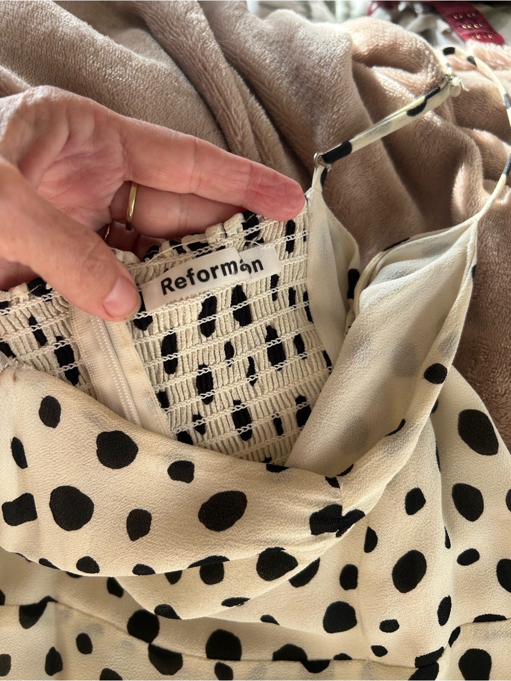 Reformation Odele Dress in Ink Blot size 0 like new!! - Picture 15 of 16